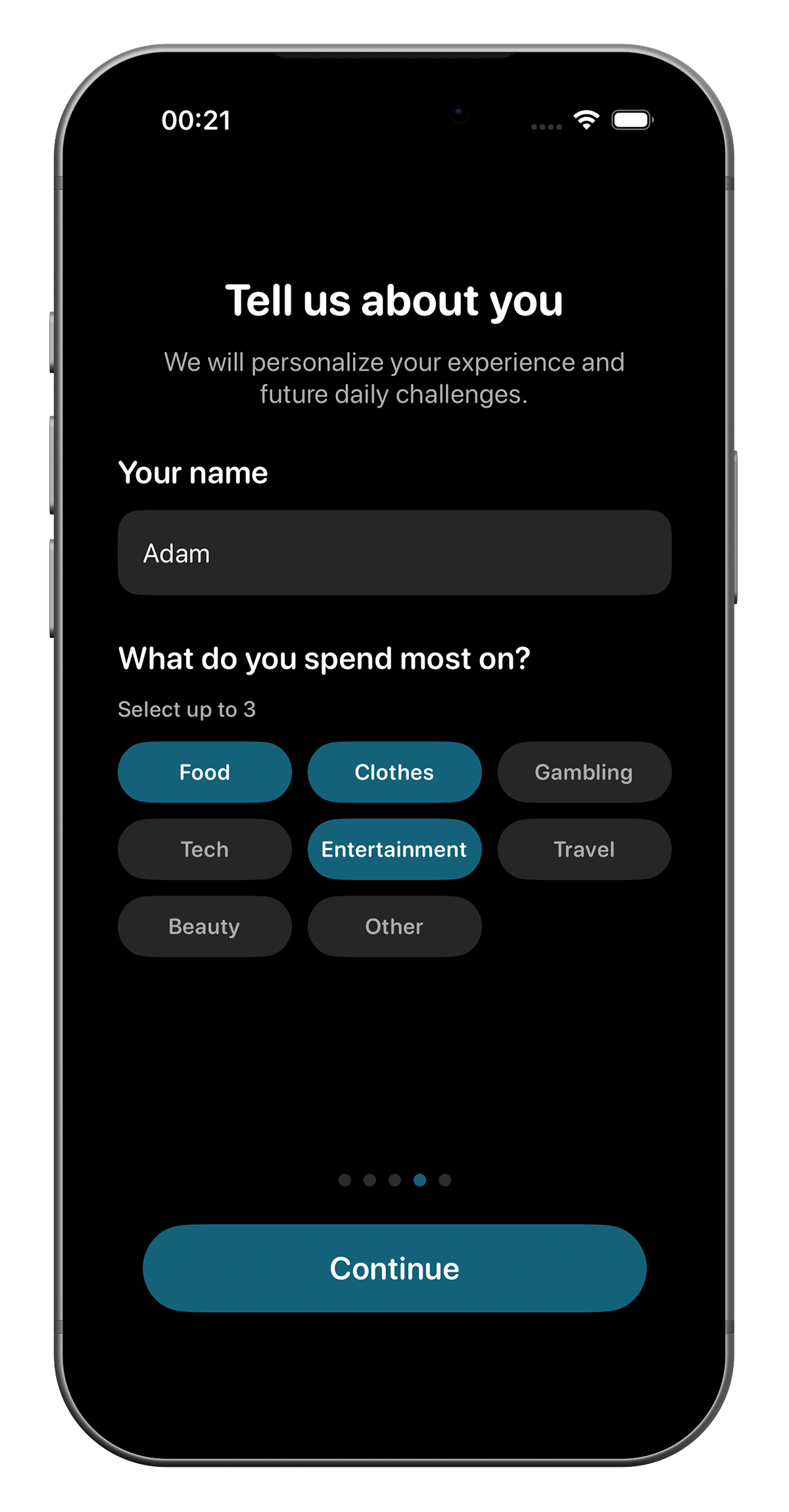 NotSpent onboarding 3